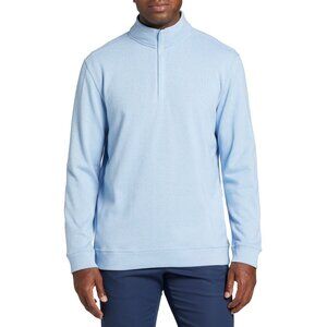 Walter Hagen Performance 11 Midweight 1/4 Zip Golf Pullover Small Daybreak Blue